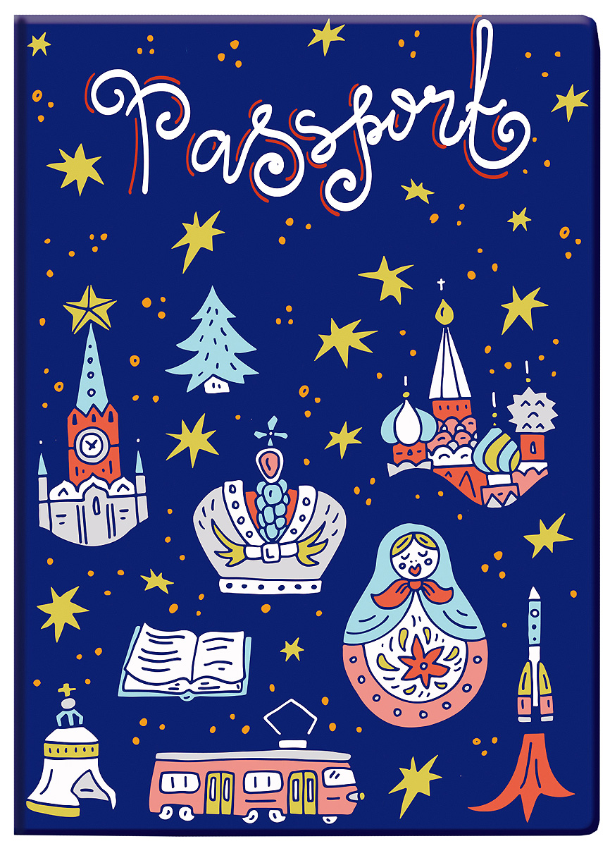 фото Обложка для паспорта Magic Home "Московские мотивы". 77104