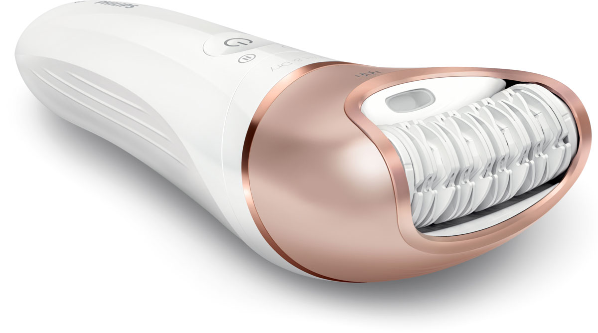 фото Эпилятор 8 в 1 Philips Satinelle, BRE650, с роликовым массажером, White Pink