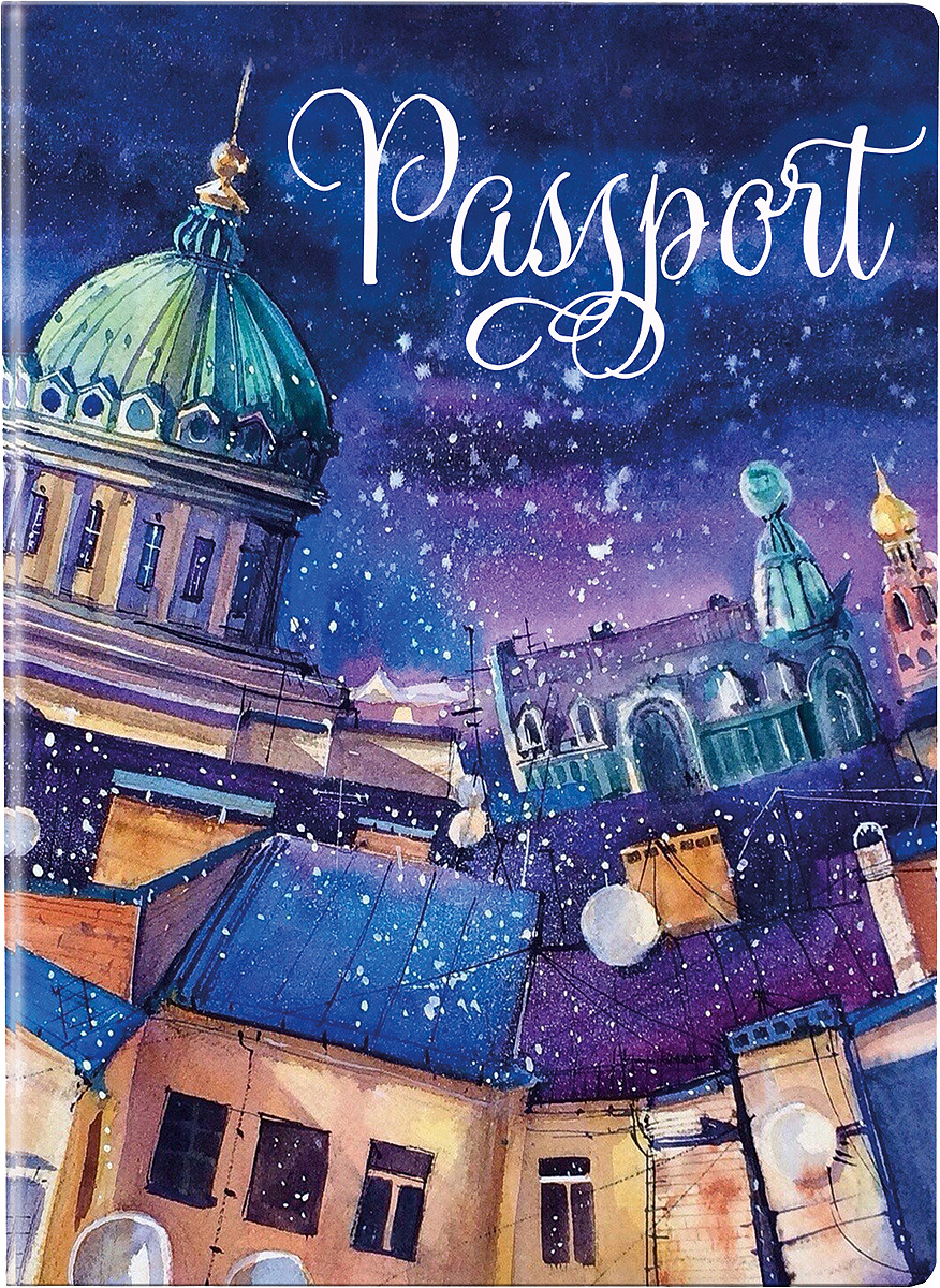 фото Обложка для паспорта Magic Home "Ночной Питер". 77110