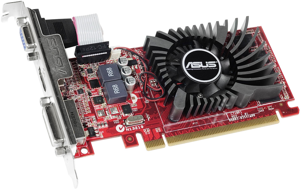 фото Видеокарта AMD (ATI) Radeon R7 240 ASUS PCI-E 2048Mb, R7240-2GD3-L