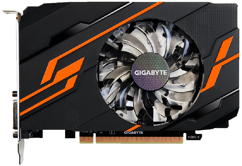 фото Видеокарта Gigabyte GeForce GT 1030 OC 2GB, GV-N1030OC-2GI