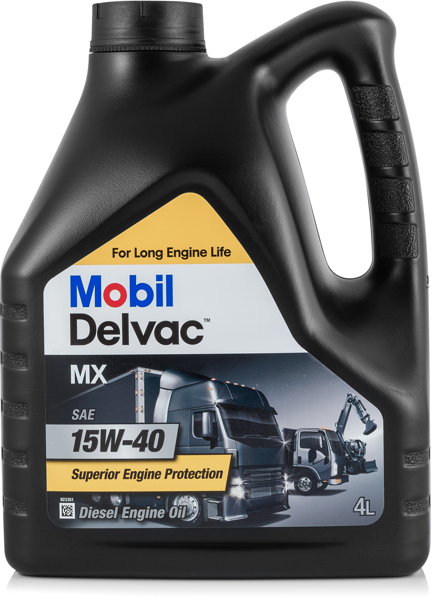 фото Масло моторное Mobil Delvac MX, минеральное, 15W-40, 4 л