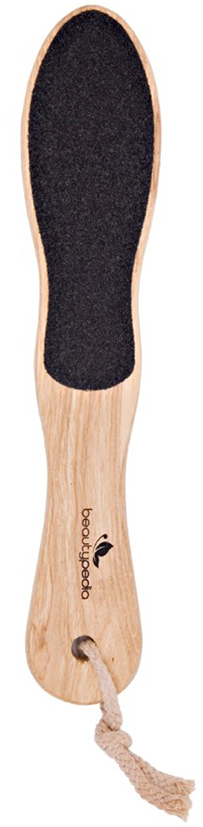 фото Beautypedia Терка для педикюра деревянная, двухсторонняя