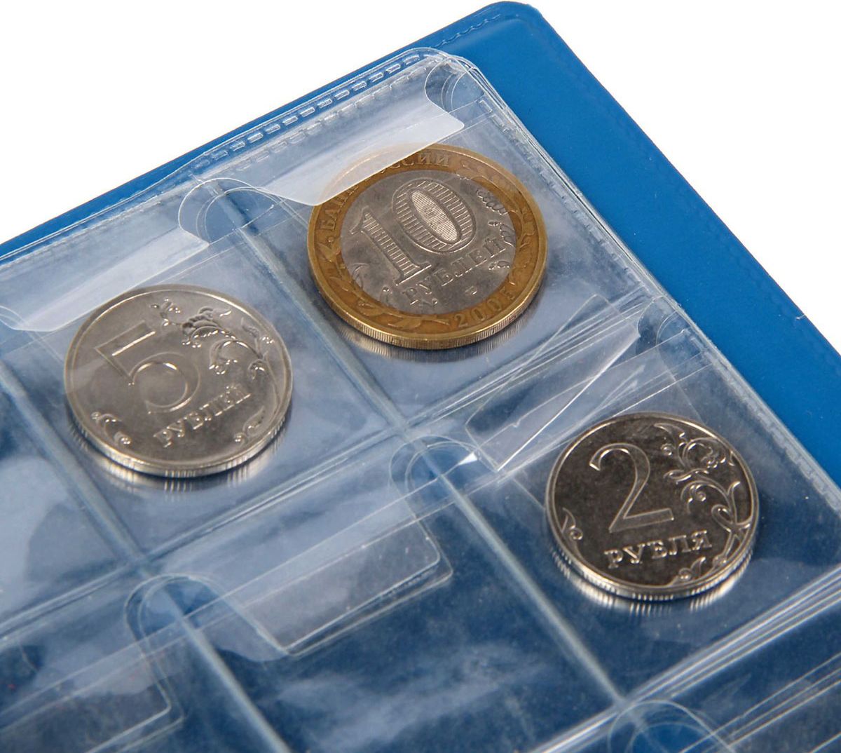 фото Альбом для монет, цвет: синий, 17,5 х 1,6 х 11,5 см. 1437250 Иу жусима крафтс кампани лимитед