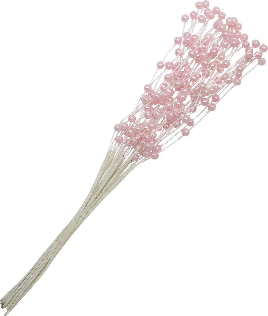 фото Украшение для скрапбукинга "Цветы", цвет: розовый, 0,4 х 19 см