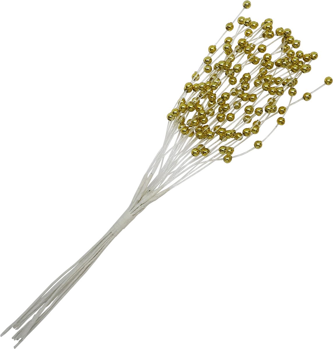 фото Украшение для скрапбукинга "Цветы", цвет: золотой, 0,4 х 19 см