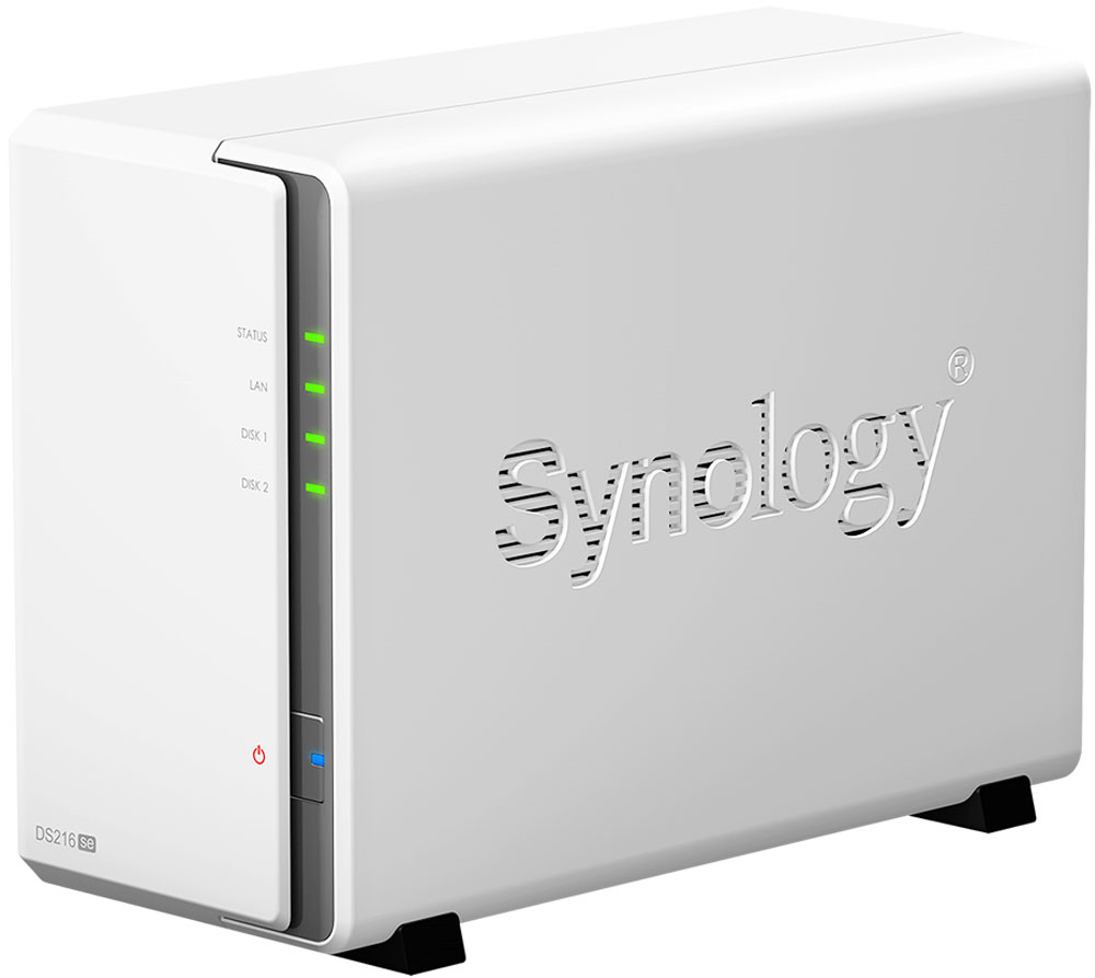 Synology DiskStation Ds216Se, White cетевое хранилище