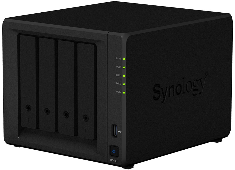 Synology DiskStation Ds418, Black cетевое хранилище