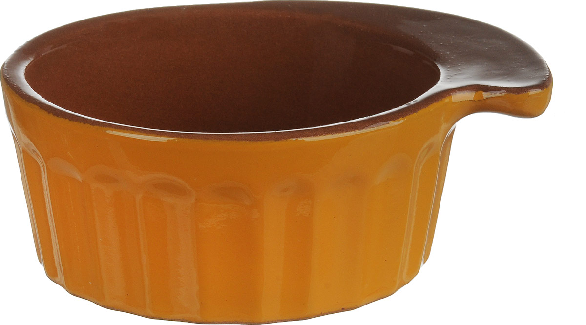 фото Кокотница Борисовская керамика "Ностальгия", цвет: желтый, коричневый, 200 мл. РАД14457899