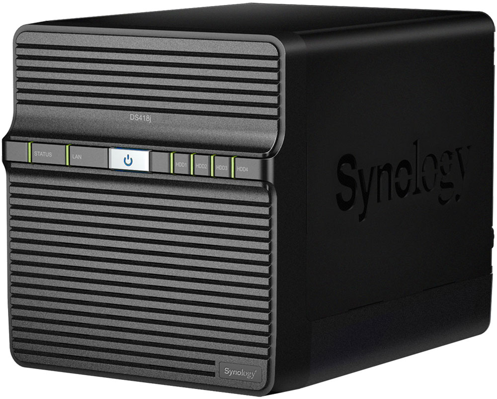 Synology DiskStation Ds418J, Black cетевое хранилище