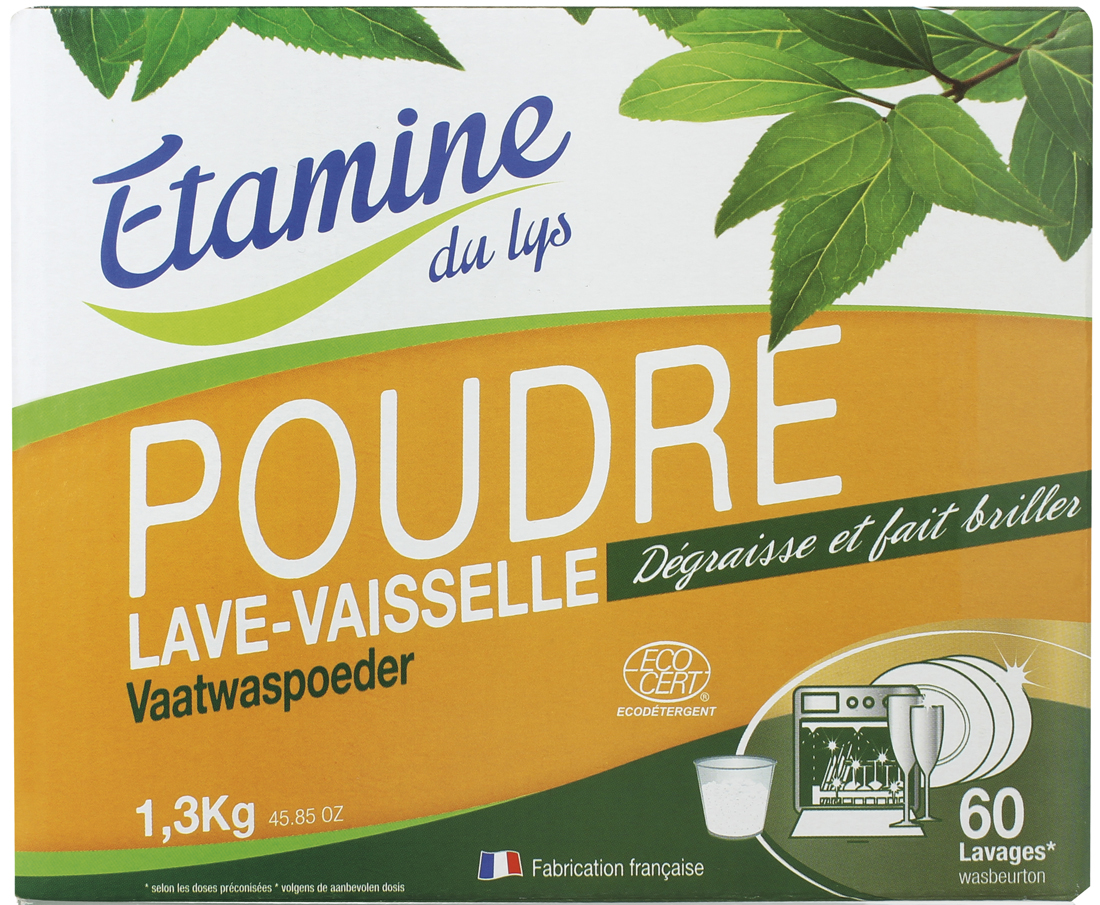 фото Экологичный порошок "Etamine du Lys", для посудомоечных машин, 1,3 кг