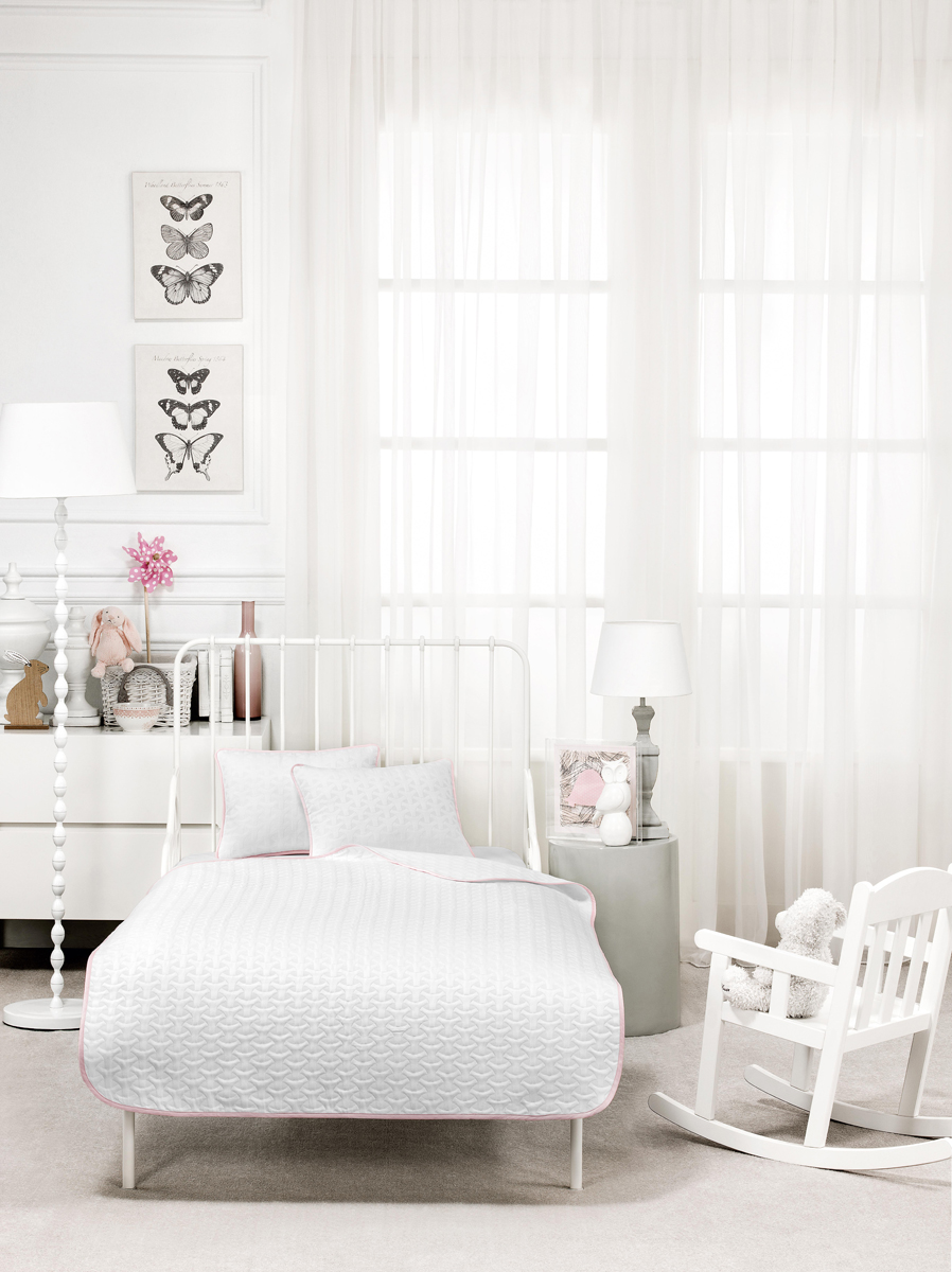 фото Комплект для спальни Togas "Андре Джуниор", цвет:белый, розовый, 3 предмета