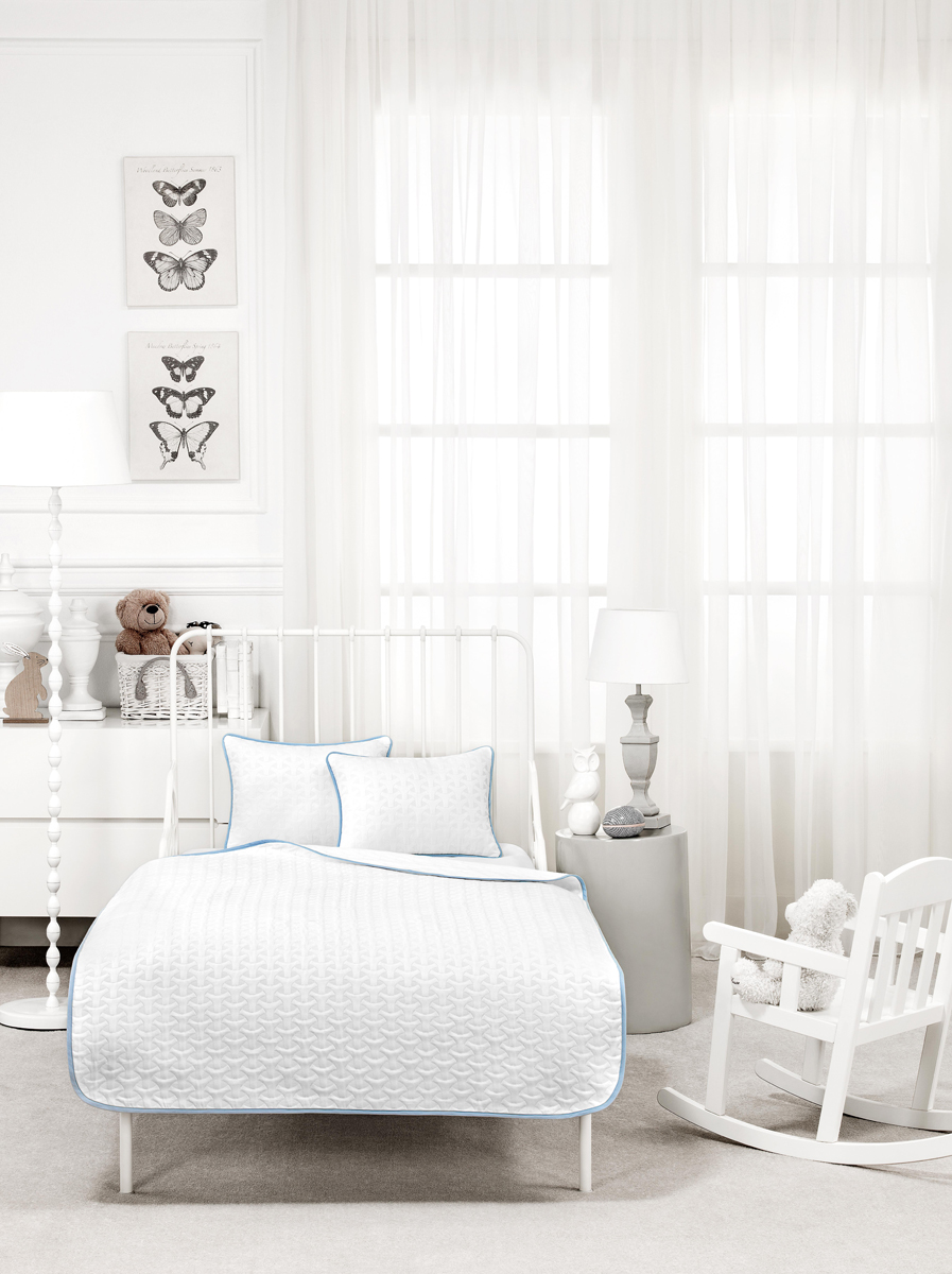 фото Комплект для спальни Togas "Андре Джуниор", цвет: белый, голубой, 3 предмета