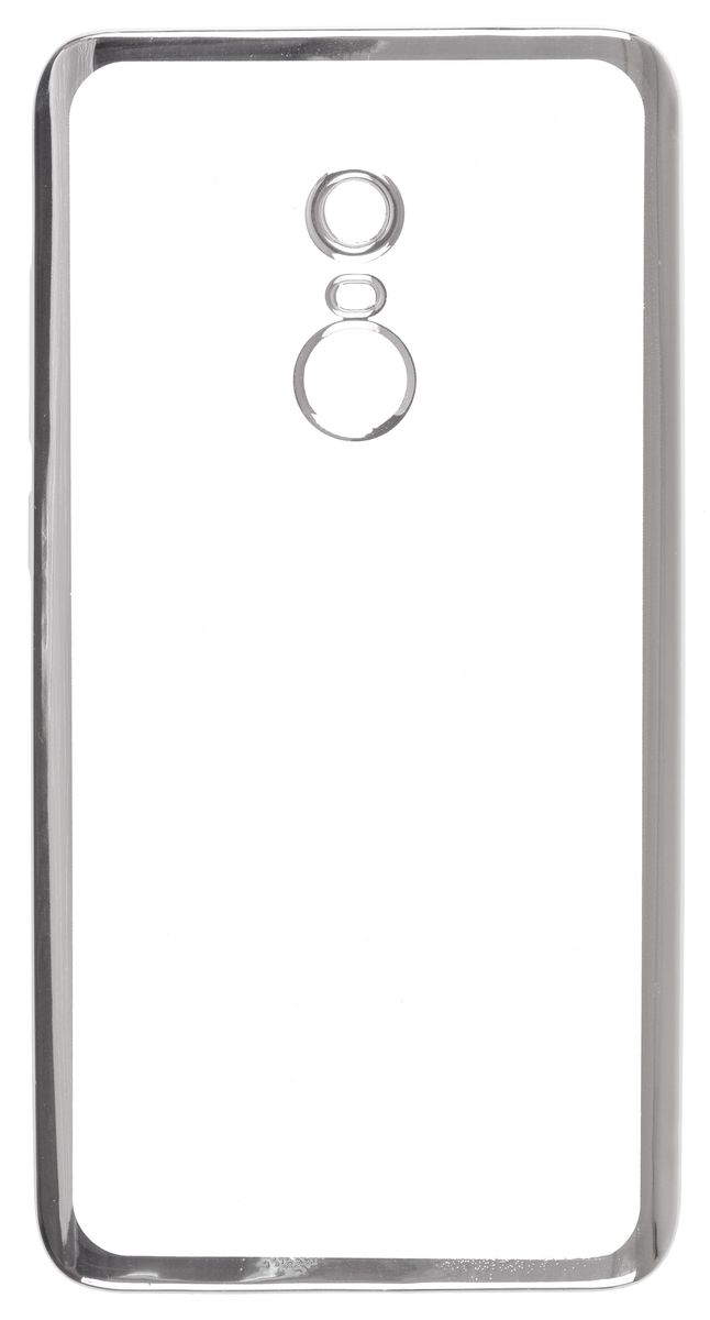 фото Skinbox 4People Silicone Chrome Border чехол-накладка для Xiaomi Redmi Note 4 (Mediatek) , Silver