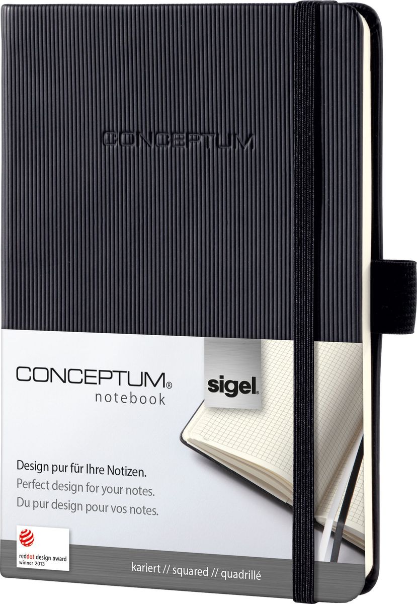 Sigel Блокнот Conceptum Hardcover 97 листов в клетку формат A6 цвет черный Sigel Блокнот Conceptum Hardcover 97 листов в клетку формат A6 цвет черный