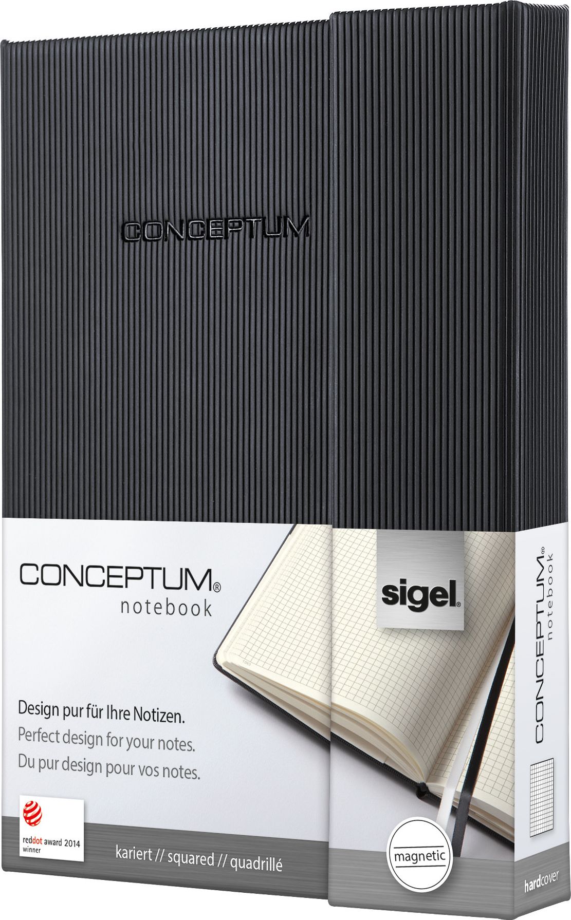 Sigel Блокнот Conceptum Hardcover 97 листов в клетку формат A6 цвет черный (магнитная застежка) Sigel Блокнот Conceptum Hardcover 97 листов в клетку формат A6 цвет черный (магнитная застежка)