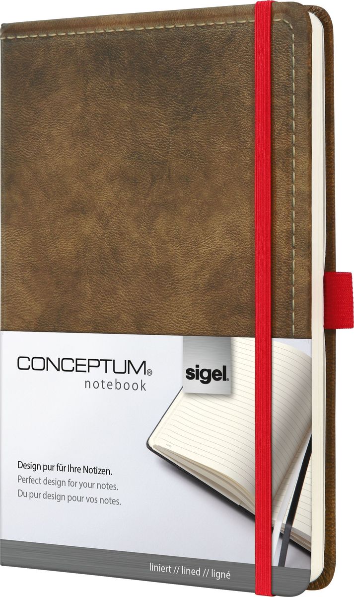 Sigel Блокнот Conceptum Vintage 97 листов в линейку цвет коричневый Sigel Блокнот Conceptum Vintage 97 листов в линейку цвет коричневый