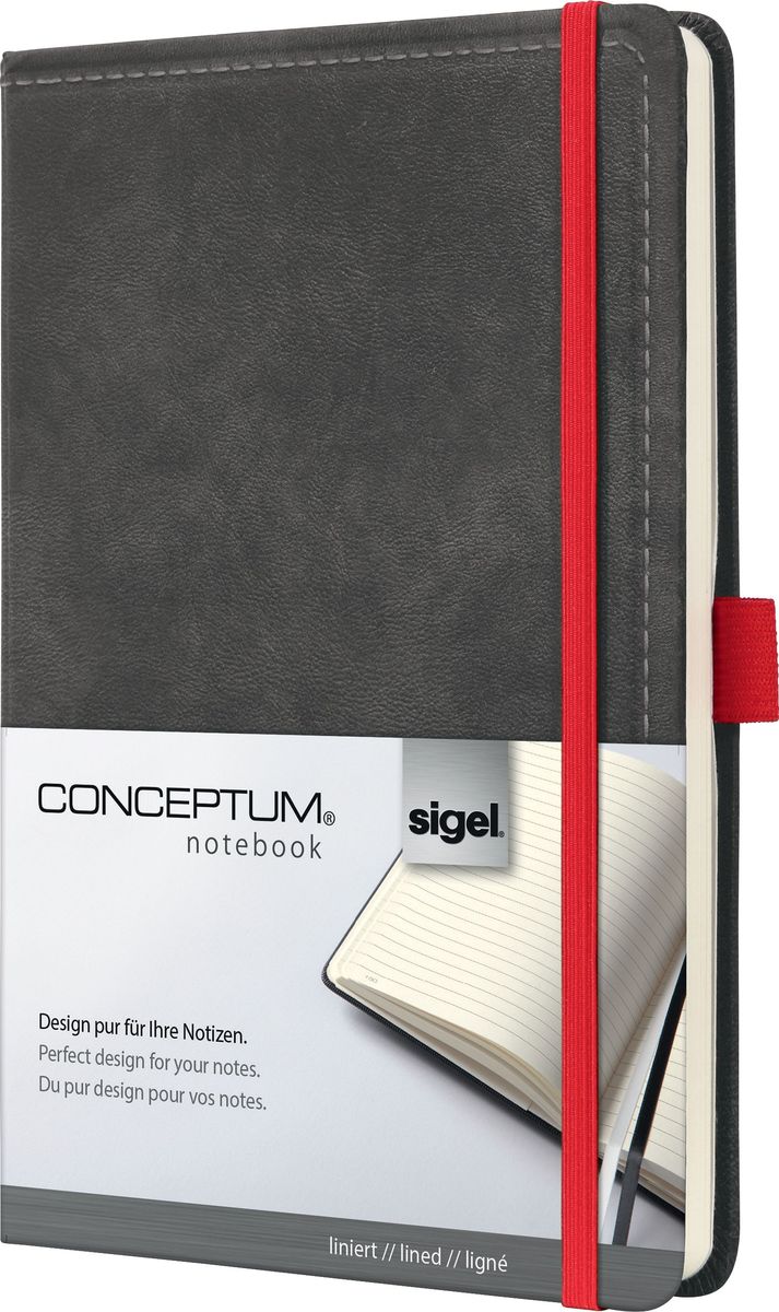 Sigel Блокнот Conceptum Vintage 97 листов в линейку цвет темно-серый Sigel Блокнот Conceptum Vintage 97 листов в линейку цвет темно-серый
