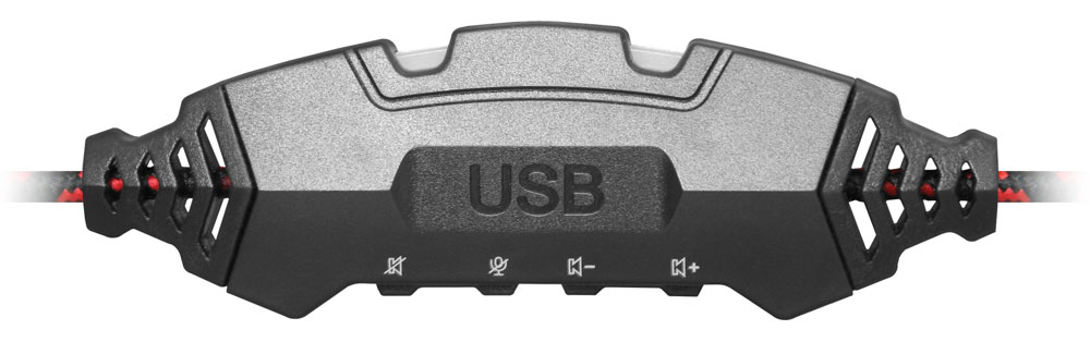 фото Игровая гарнитура Defender Warhead G-450 USB, подсветка, кабель 2,3 м