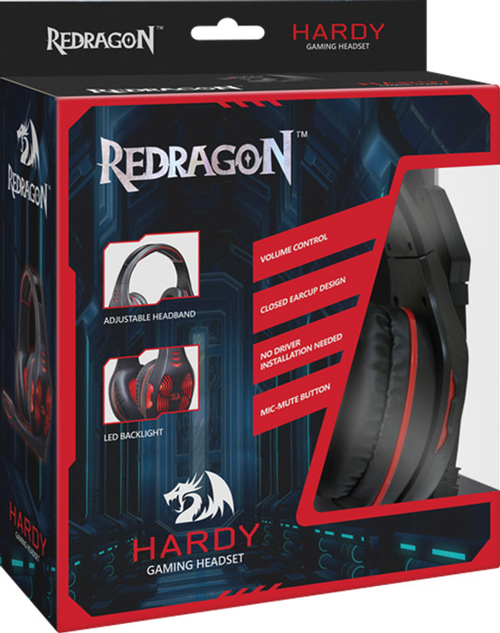 фото Игровая клавиатура Redragon Hardy USB, Black Red