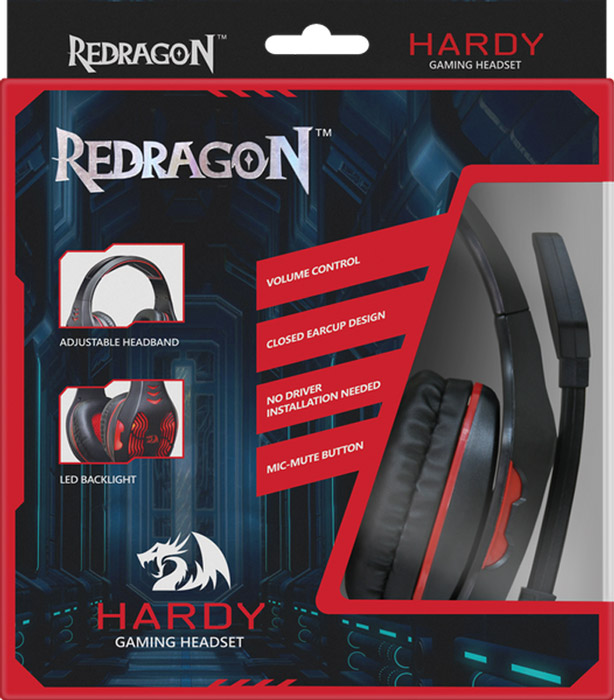 фото Игровая клавиатура Redragon Hardy USB, Black Red