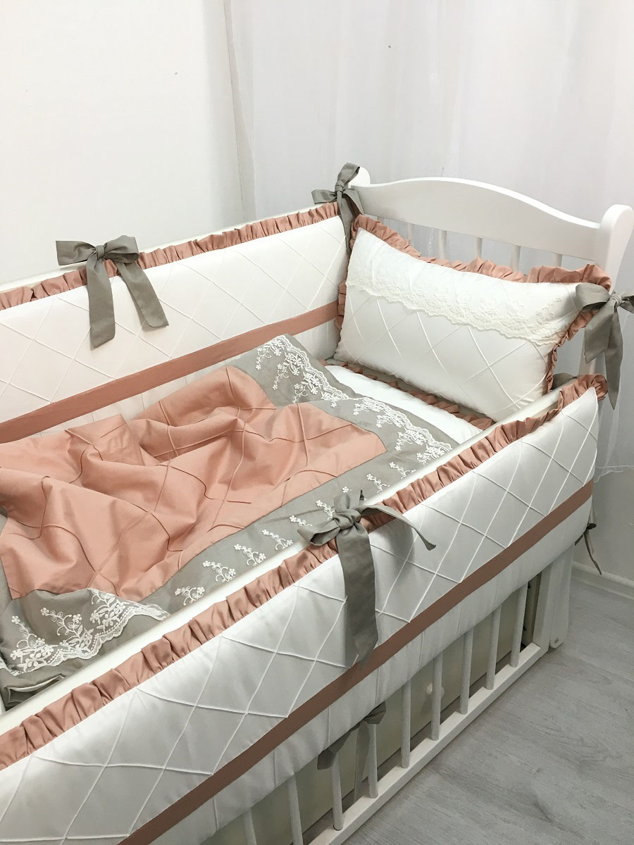 фото MARELE Комплект детского постельного белья в кроватку Венский вальс 11 предметов