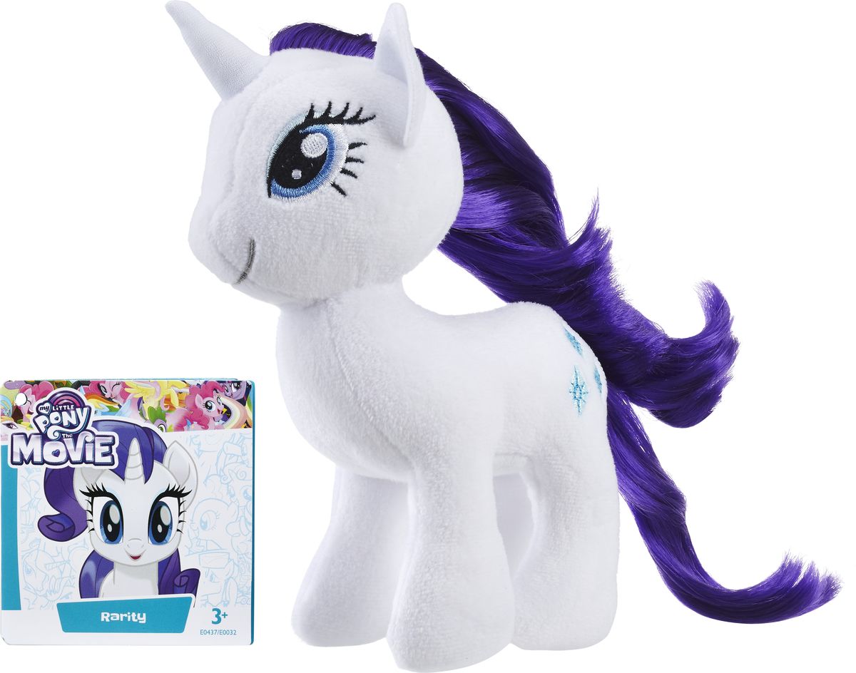 фото My Little Pony Мягкая игрушка Пони с волосами Rarity 19 см