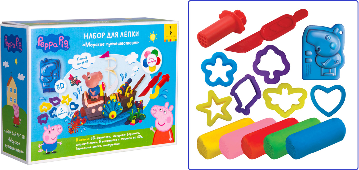 фото Peppa Pig Набор для лепки Морское путешествие Peppa pig (свинка пеппа)