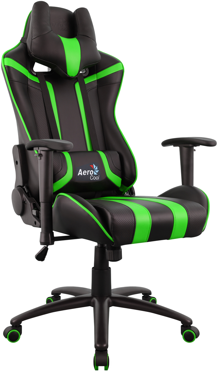 фото Aerocool AC120 AIR-BG, Black Green игровое кресло
