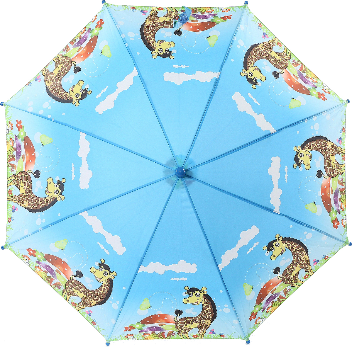 Зонт Artrain арт.1651-11_голубой, белый, желтый, голубой
