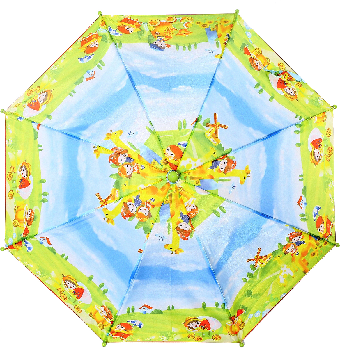 Зонт Artrain арт.1651-05_голубой, желтый, красный