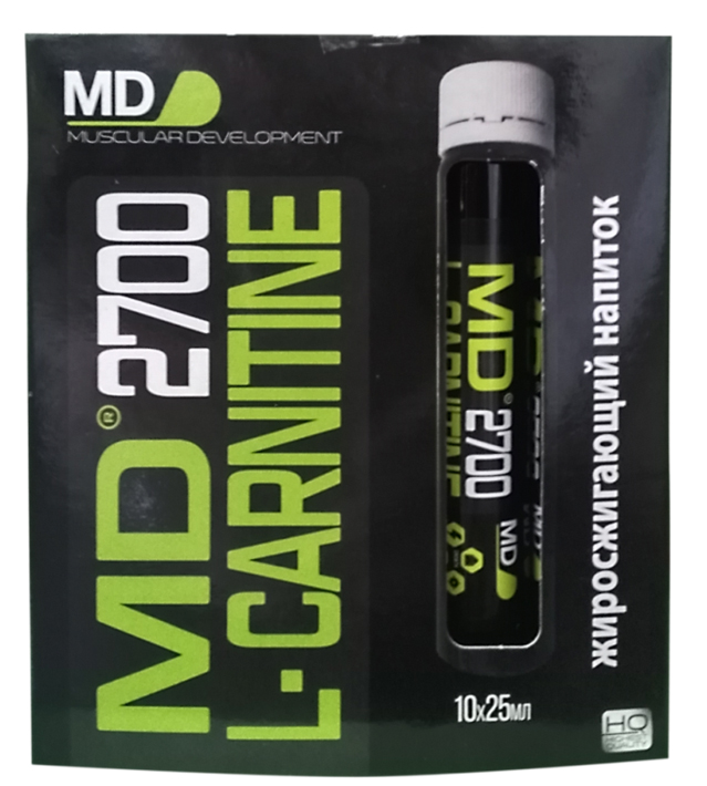 фото MD "Liquid L-Carnitine 2700", 25 мл, 10 флаконов