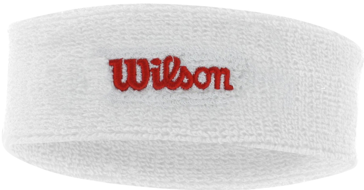 фото Повязка Wilson "Headband", цвет: белый. Размер универсальный