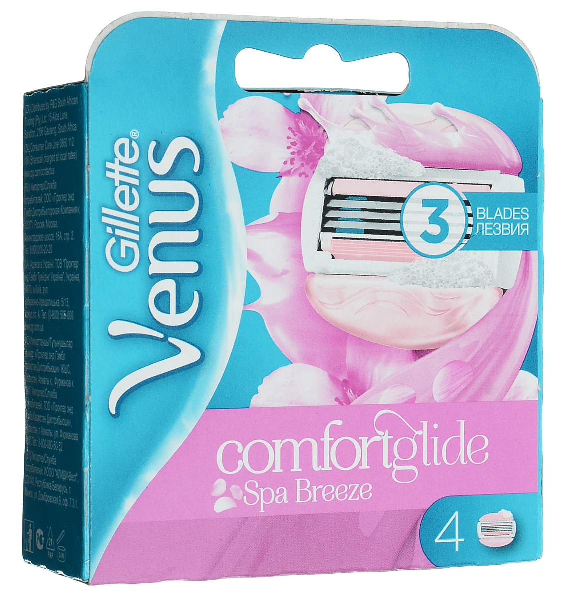 фото Сменные кассеты Venus ComfortGlide Spa Breeze, 4 шт Gillette venus