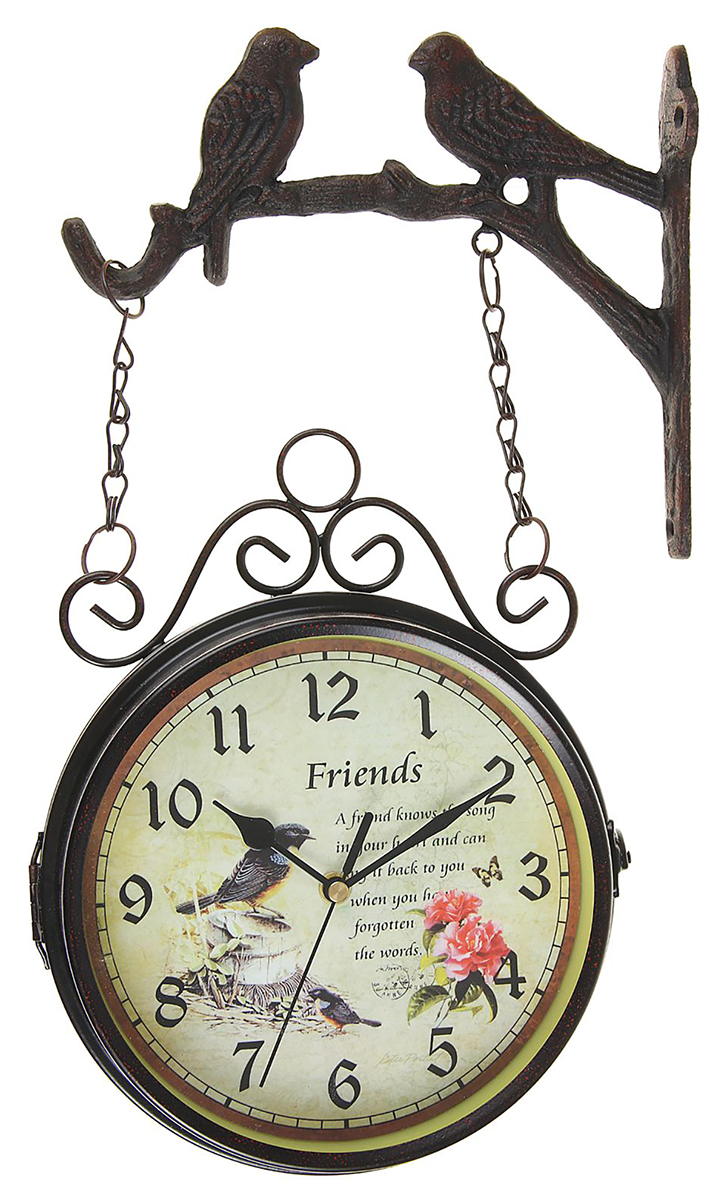 фото Часы настенные двойные "Friends", 24 х 40 см