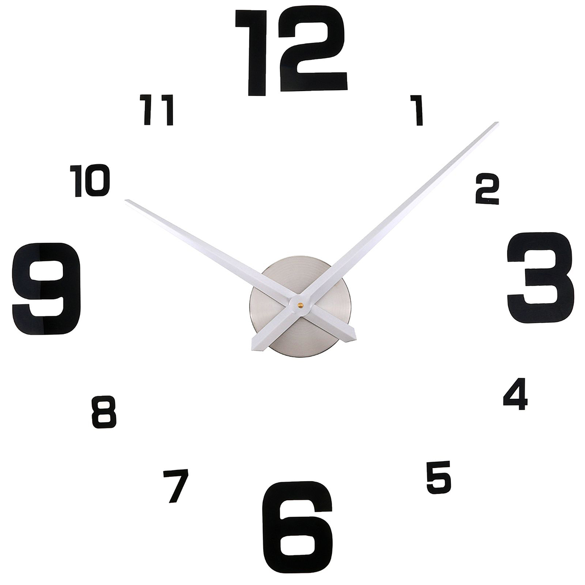 Часы-наклейка DIY "Эндерлин", чёрные, 120 см