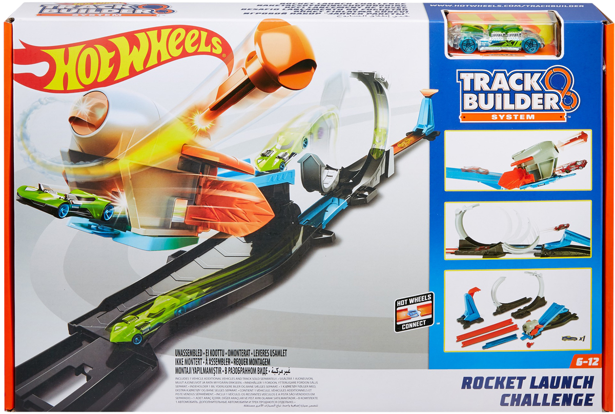 фото Hot Wheels Игрушечный трек Конструктор трасс Запуск ракеты