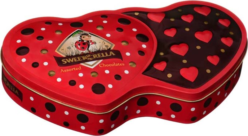 фото Sweeterella "Сердечный дуэт" шоколадные конфеты, 142 г
