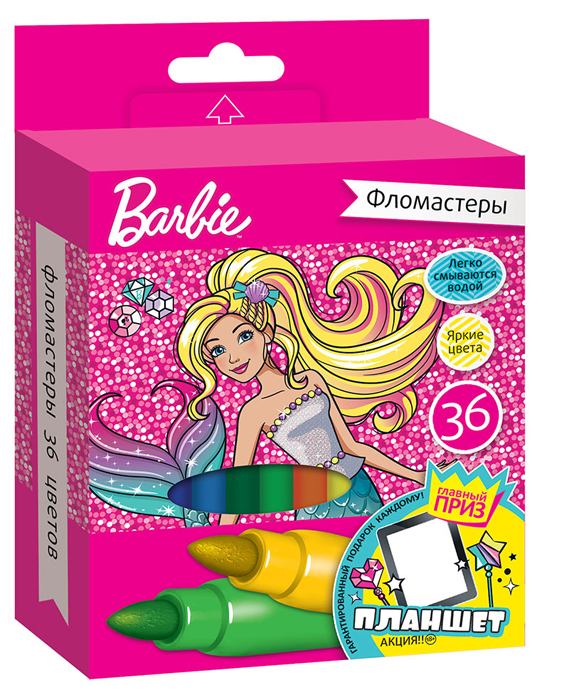 фото Mattel Набор фломастеров Barbie 36 шт
