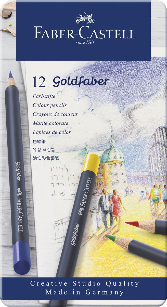 Faber-Castell Набор цветных карандашей Goldfaber 12 цветов Faber-Castell Набор цветных карандашей Goldfaber 12 цветов