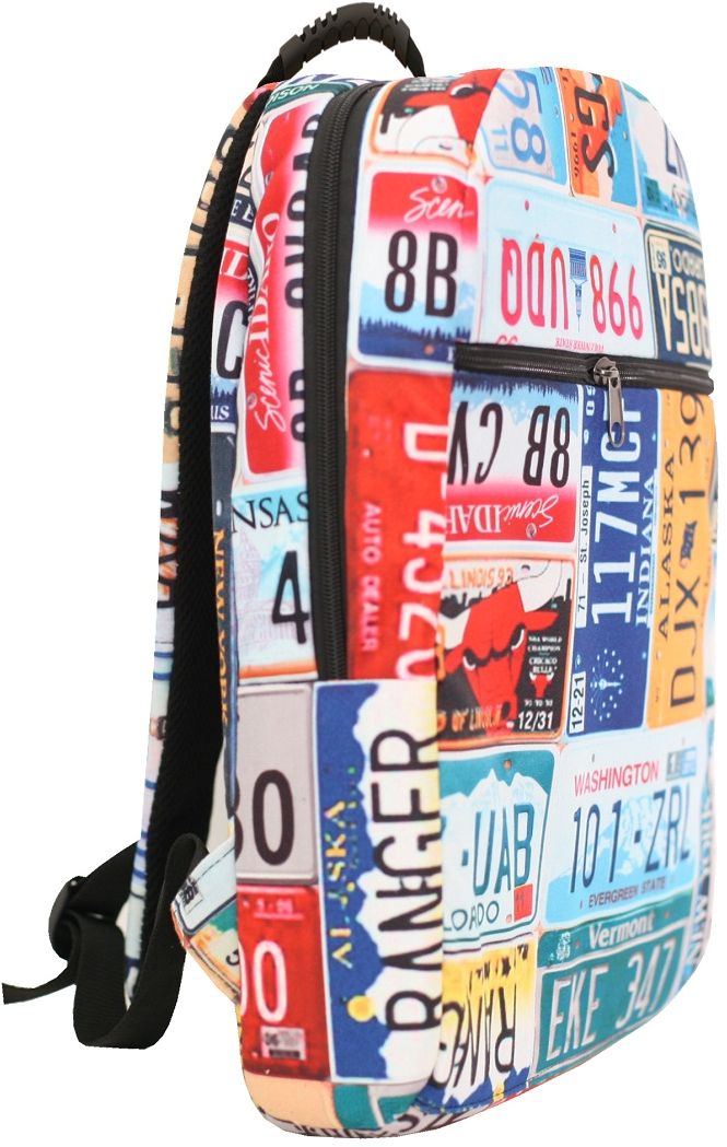 фото Vivacase Plate Num, Blue рюкзак для ноутбука 15,6"
