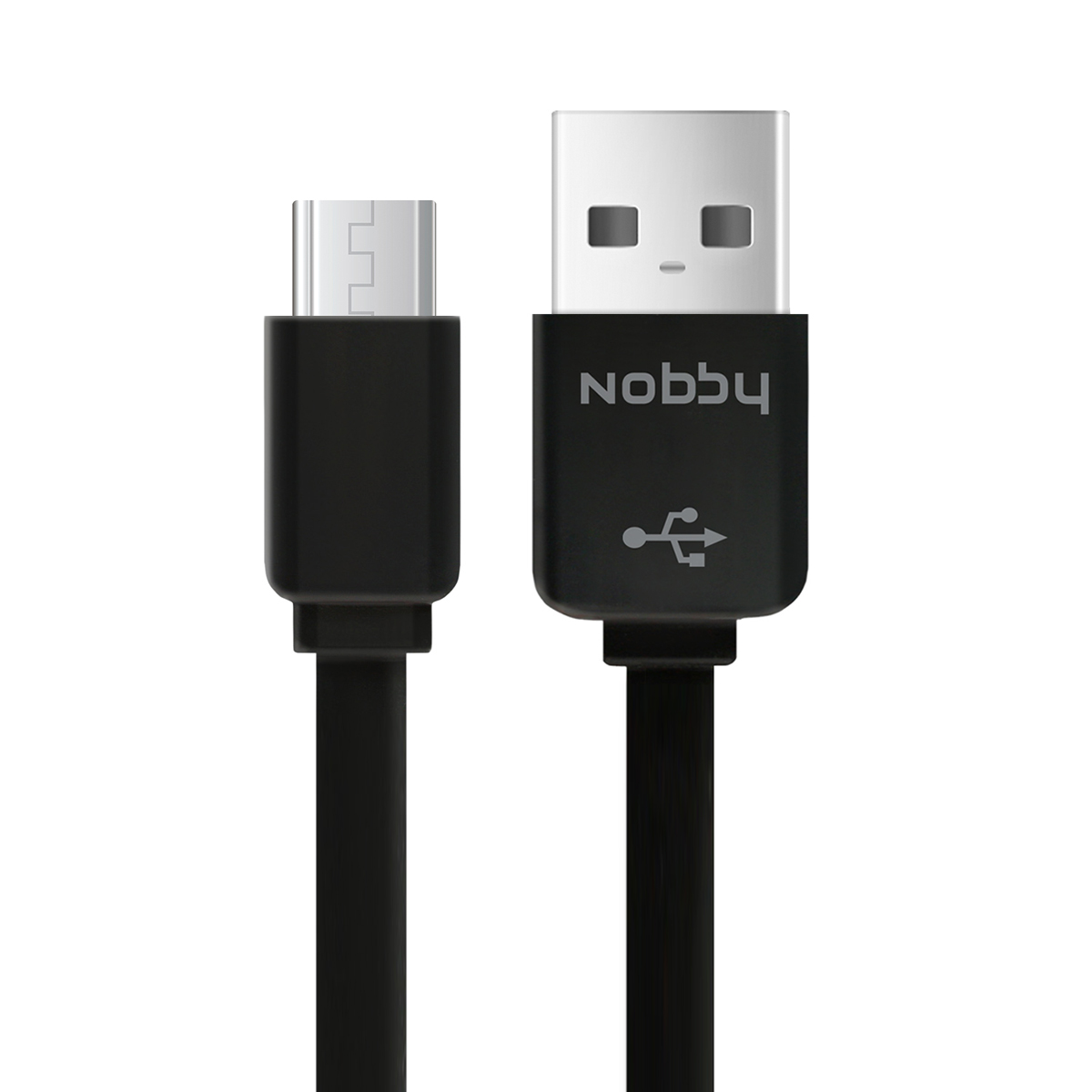 фото Nobby Connect 008-001, Black кабель USB-microUSB (0,23 м)