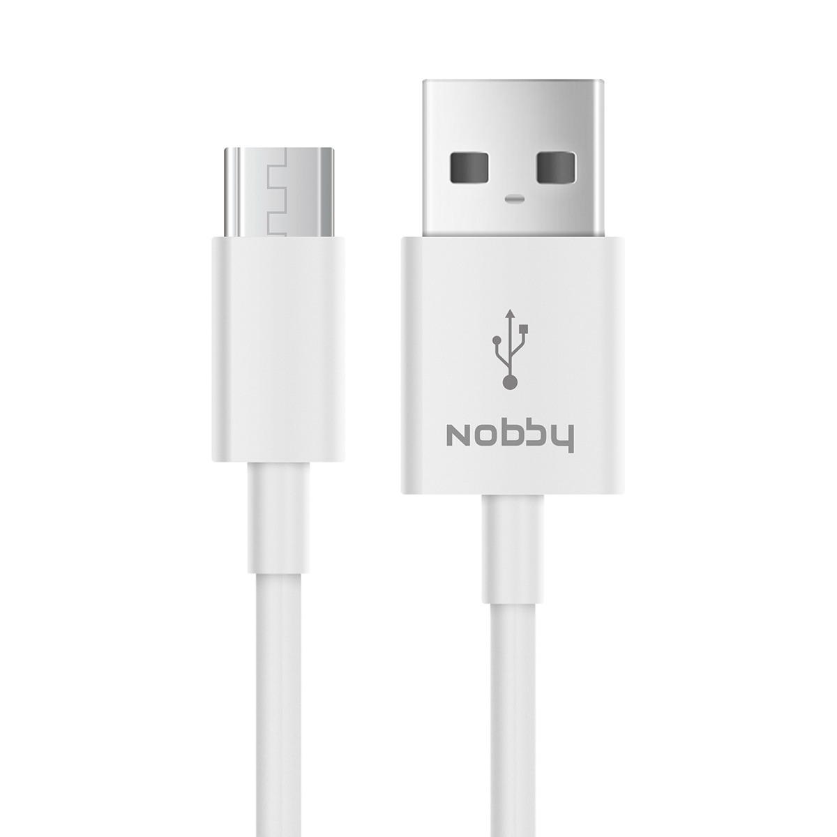 фото Nobby Connect DT-005, White кабель USB-microUSB (1 м)