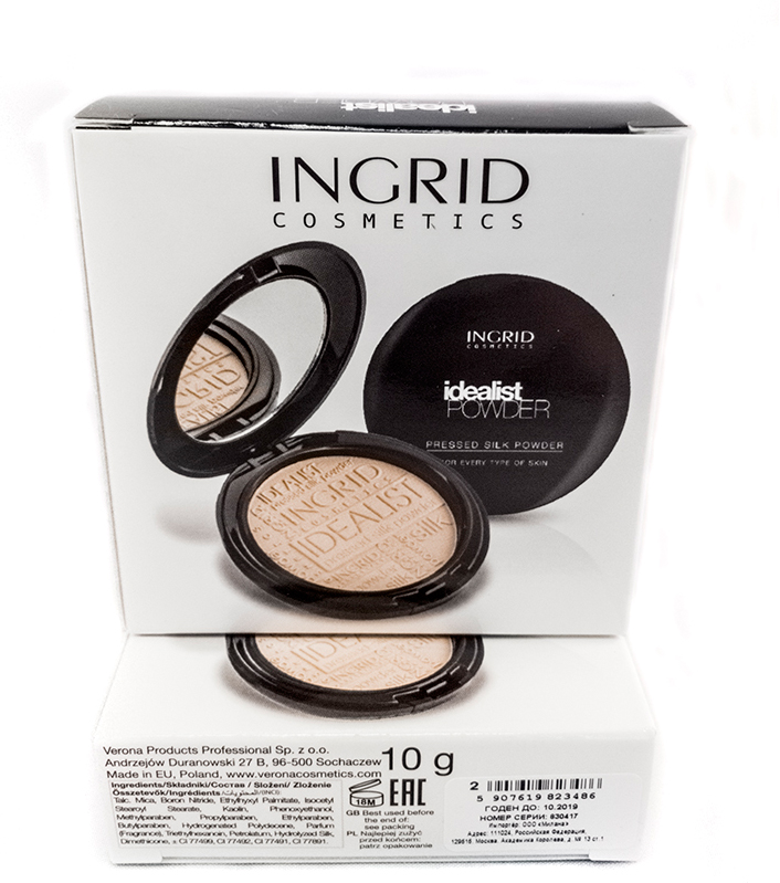 фото Verona Products Professional Ingrid Cosmetics Компактная пудра, Тон №2, цвет: бежевый, 9,8 г