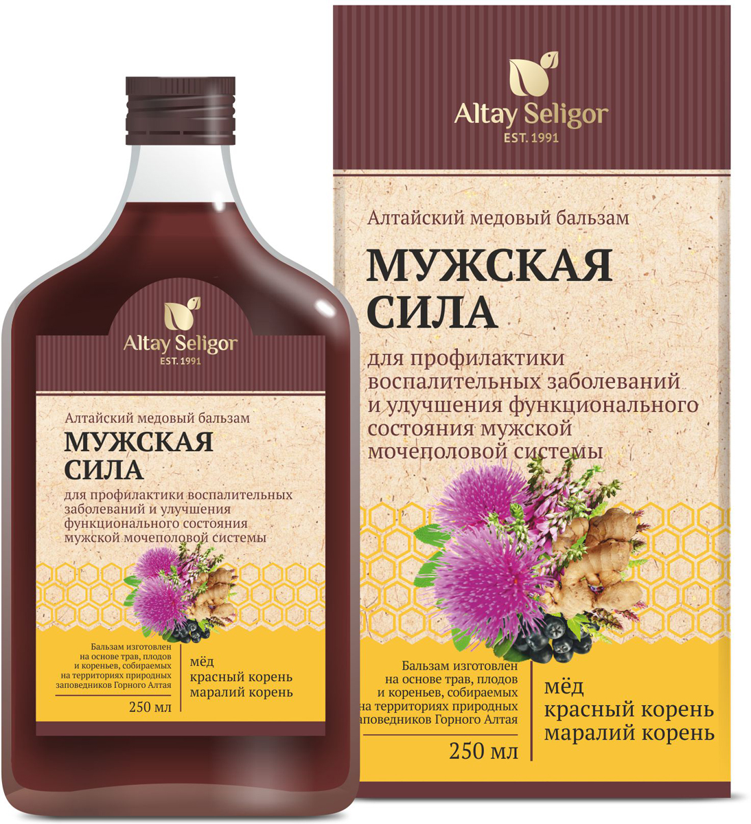 Altay Seligor Алтайский медовый бальзам "Мужская сила", 250 мл — купить ...