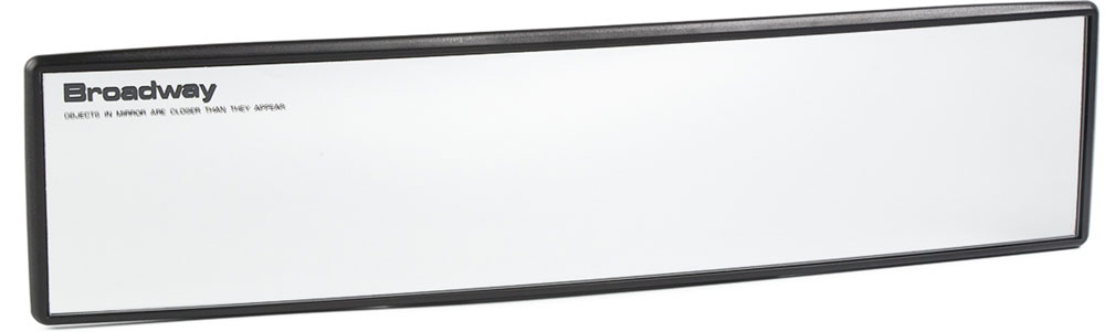 фото Зеркало заднего вида "Broadway", панорамное, осветляющее, цвет: черный, 36 см