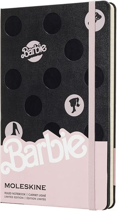 Moleskine Блокнот Barbie 120 листов в линейку цвет розовый черный Moleskine Блокнот Barbie 120 листов в линейку цвет розовый черный