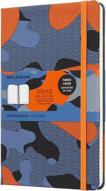 Moleskine Блокнот Blend 120 листов в линейку цвет голубой оранжевый серый черный Moleskine Блокнот Blend 120 листов в линейку цвет голубой оранжевый серый черный