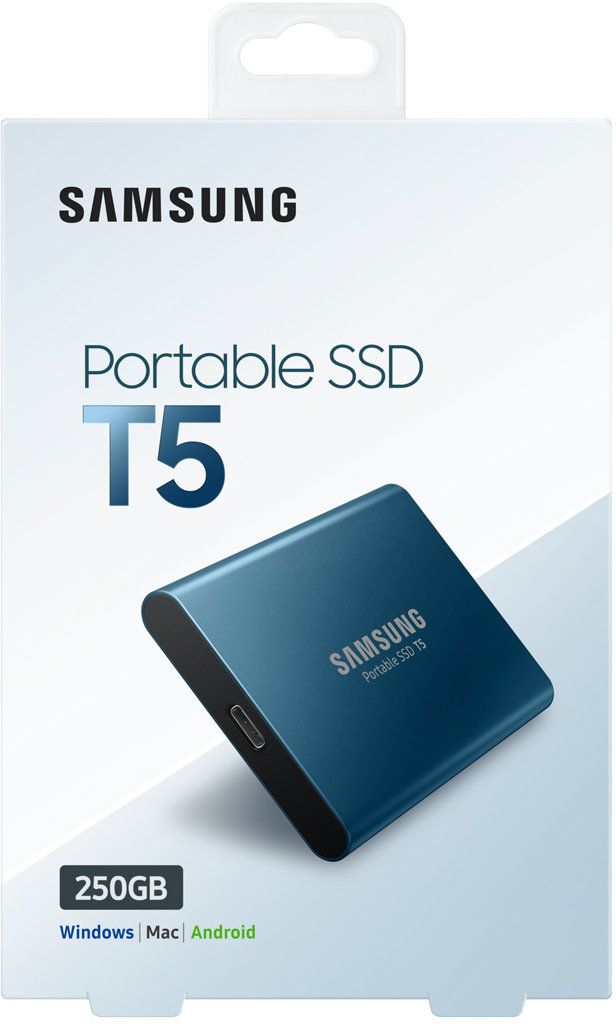 фото SSD диск Samsung T5 250GB, Blue (MU-PA250BWW)