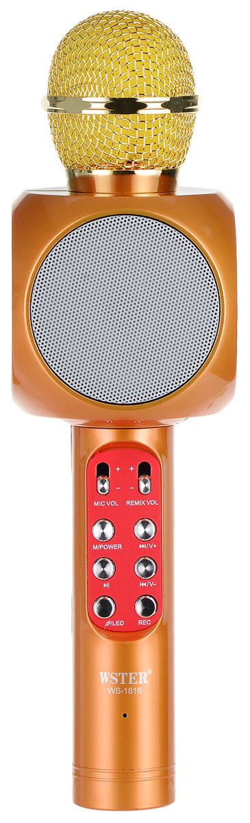 фото Караоке микрофон Karaoke Boom KB-WS1816RU, Gold